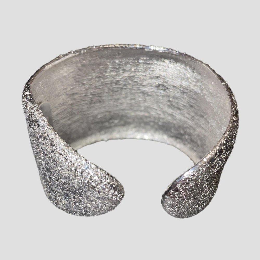 Kenneth Lane Silver Pave Cuff Bracelet - Gorgeous! - Picture 4 of 5